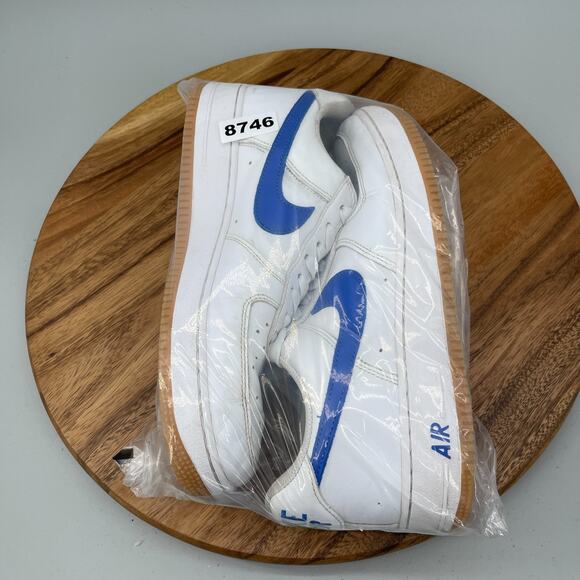 Nike Air Force 1 Low Shoes Mens Size 10.5 Retro Royal Blue Gum Casual Sneakers main image 7